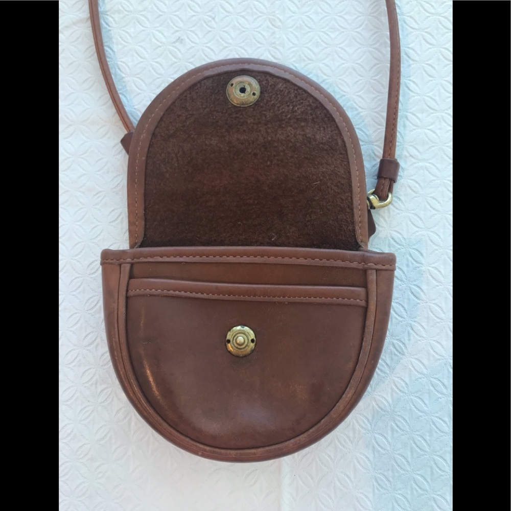 Cognac Vintage Coach Mini Purse/Belt Bag - Picture 3 of 8